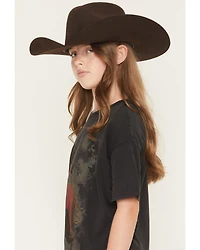 Wrangler X Lainey Wilson Girls' Watercolor Horse Short Sleeve Oversized Graphic Tee