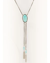 Shyanne Women's Turquoise Stone Bolo Necklace