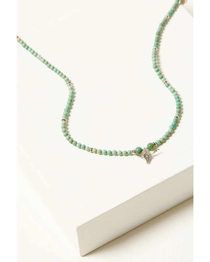 Paige Wallace Women's Longhorn Turquoise Necklace