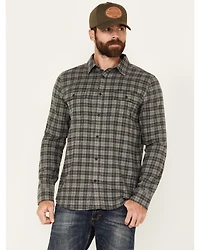 Brothers and Sons Men's Burleson Everyday Plaid Print Long Sleeve Button Down Flannel