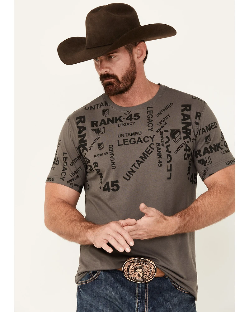 RANK 45® Men's Ranpen Short Sleeve Graphic T-Shirt