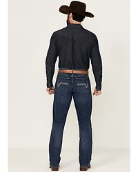 Wrangler 20X Men's Warren Medium Wash Slim Straight Stretch Denim Jeans - Tall