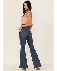 Lee Women's Fast Lane Vintage Modern High Rise Flare Jeans