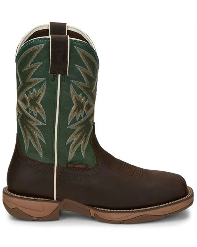 Tony Lama Men's Bartlett Amber Western Work Boots - Steel Toe
