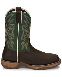 Tony Lama Men's Bartlett Amber Western Work Boots - Steel Toe