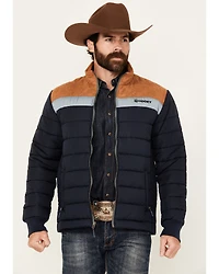 Hooey Men's Colorblock Packable Puffer Jacket