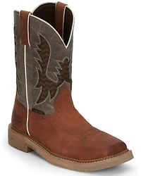 Justin Men's Stampede Bolt Pull On Western Work Boots - Nano Composite Toe