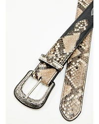 Cody James Men's Exotic Python Belly Billet Belt