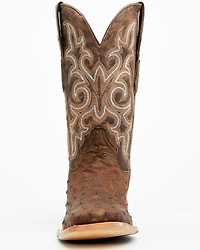 Tanner Mark Men's Exotic Full Quill Ostrich Western Boots - Broad Square Toe