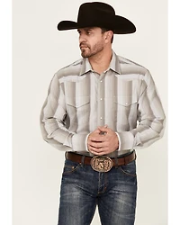 Roper Men's Striped Print Long Sleeve Snap Western Shirt