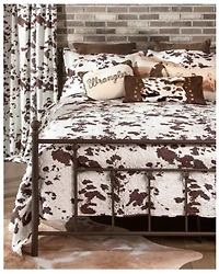 Wrangler Cowhide Quilt Set - King