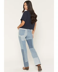 Levi's Women's Patchwork High Rise Wedgie Bootcut Stretch Denim Jeans