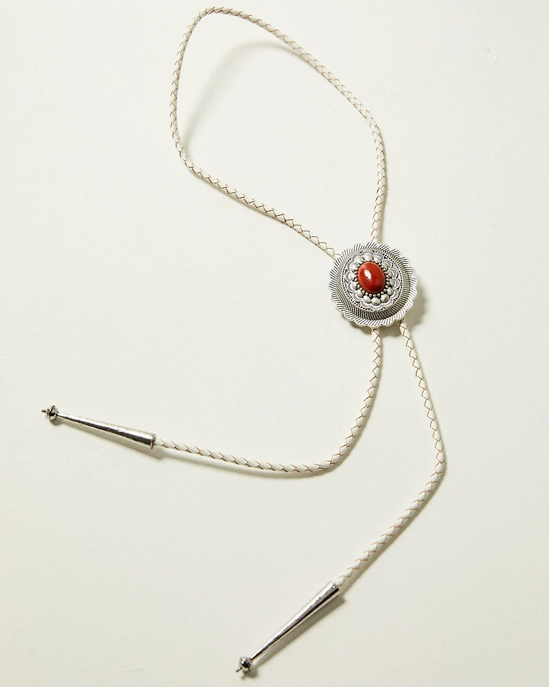 Shyanne Women's Agate Concho Bolo Tie
