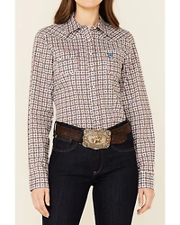 Cinch Women's Multi Geo Print Long Sleeve Pearl Snap Western Core Shirt