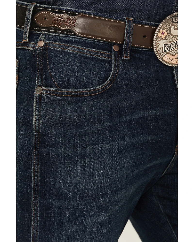 Wrangler Retro Men's Richland Dark Wash Slim Bootcut Stretch Denim Jeans