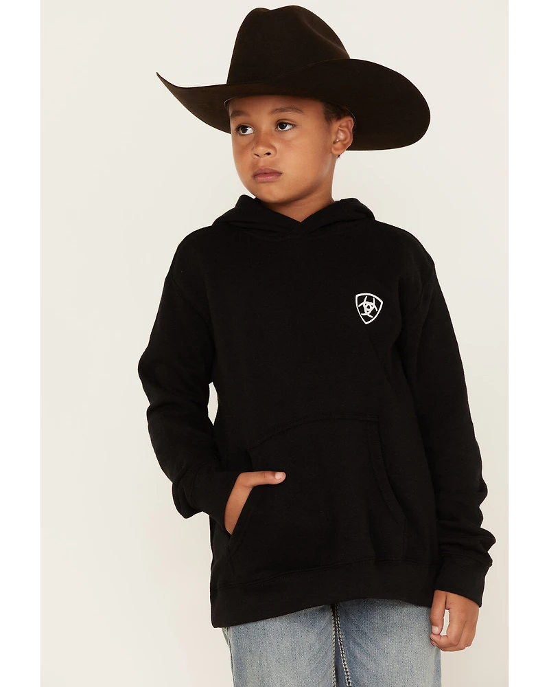 Ariat Boys' Mexico Flag Logo Graphic Hooded Sweatshirt