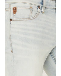 Moonshine Spirit Men's Savage Wash Hutch Slim Bootcut Stretch Denim Jeans