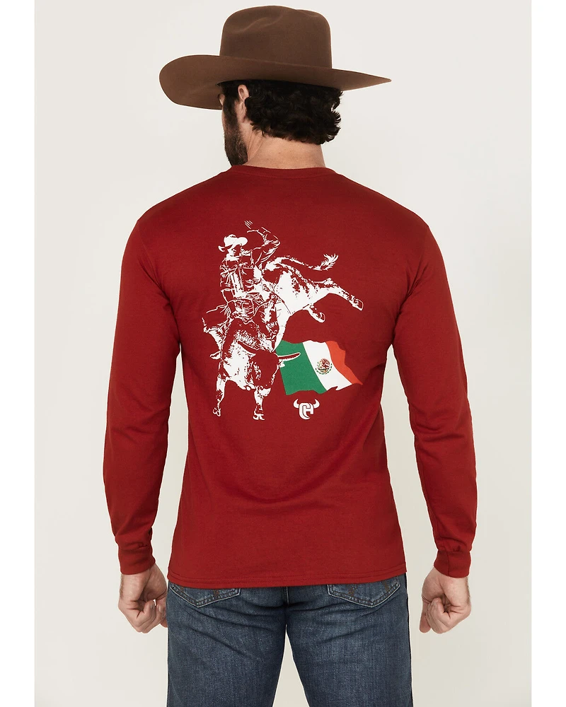 Cowboy Hardware Men's Boot Barn Exclusive Mexico Flag Bulk Long Sleeve Graphic T-Shirt