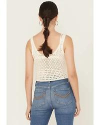 Idyllwind Women's Rockwall Open Weave Cropped Sweater Tank