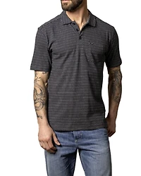 Kimes Ranch Men's Harlan Striped Short Sleeve Button-Down Polo Shirt