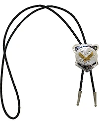 Western Express Men's German Silver Abalone Eagle Bolo Tie
