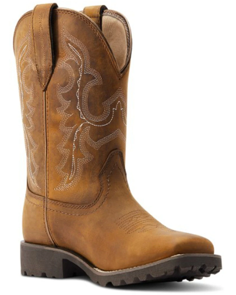 Ariat Women's Unbridled Rancher H2O Oily Distressed Western Boots - Square Toe