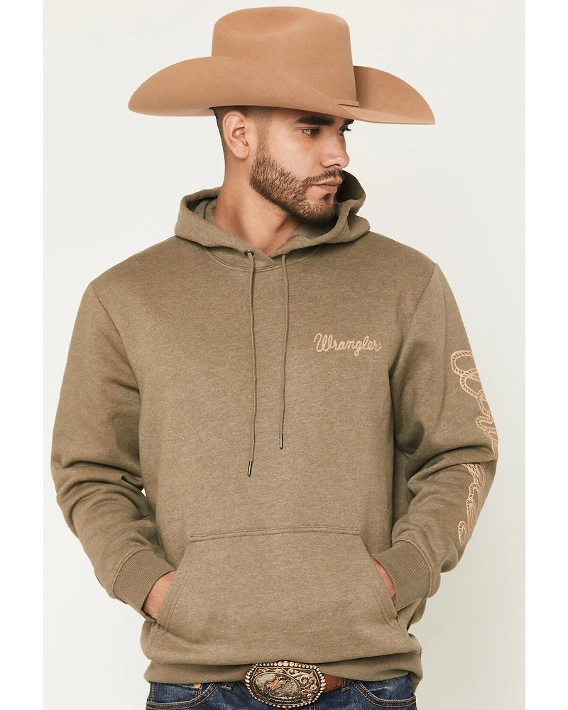 Wrangler Men's Logo Graphic Hooded Sweatshirt