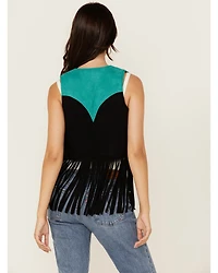 Rock & Roll Denim Women's Fringe Vest