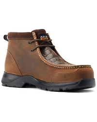 Ariat Men's Edge Lite Crocodile Print Work Shoes - Composite Toe