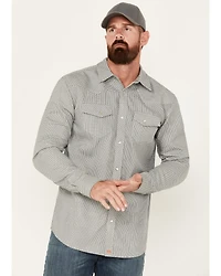 Cody James Men's FR Midweight Printed Long Sleeve Pearl Snap Work Shirt