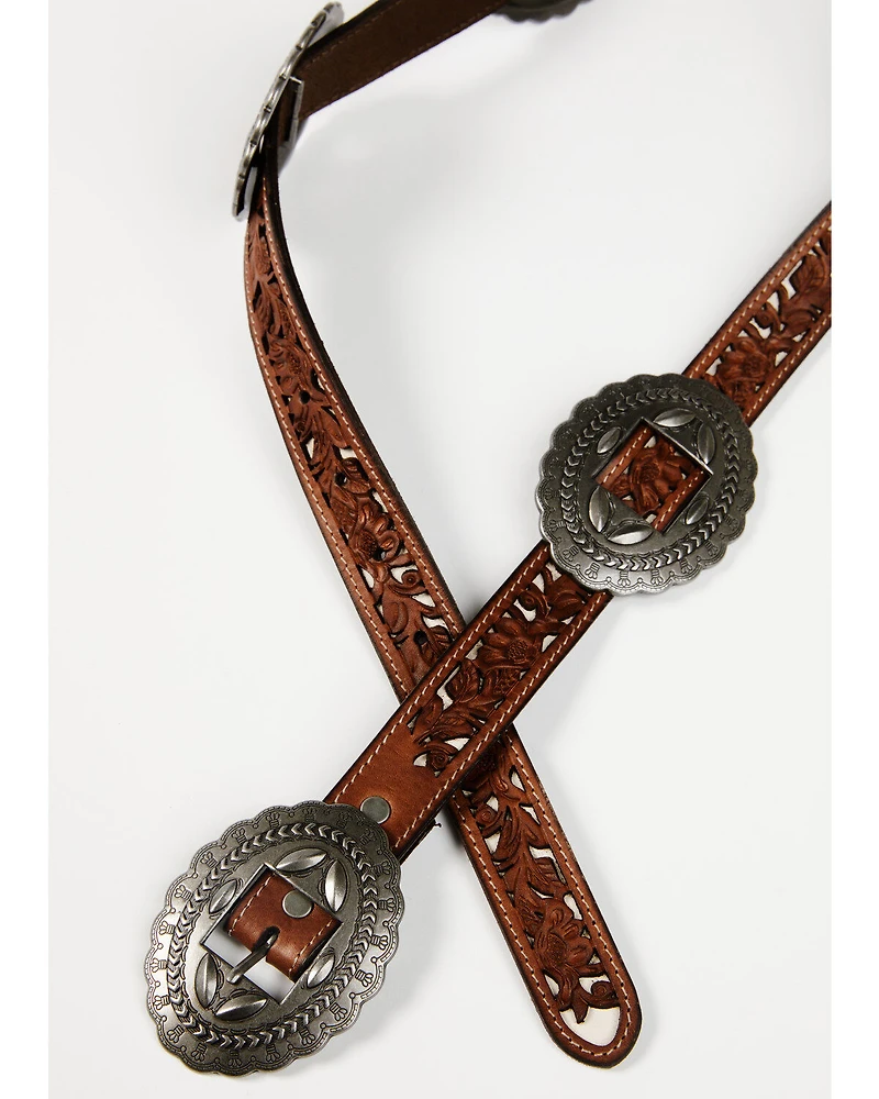 Shyanne Women's Concho Cutout Underlay Belt