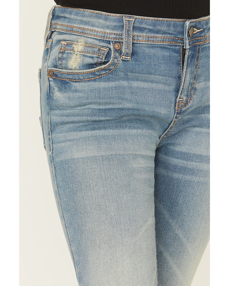 Shyanne Girls' Medium Wash Shayla Bootcut Stretch Denim Jeans
