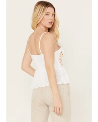 Patrons of Peace Women's Anna Floral Embroidered Cami Top
