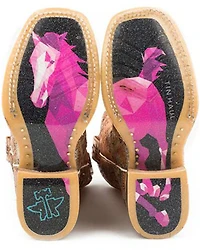 Tin Haul Little Girls' Mu Mish & Mash Western Boots - Square Toe