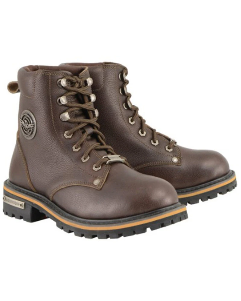 Milwaukee Leather Women's Lace to Toe Boots - Round