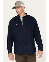 Lapco Men's FR Modern Uniform Long Sleeve Button-Down Work Shirt
