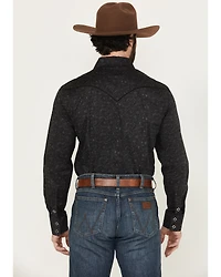 Rock & Roll Denim Men's Paisley Print Long Sleeve Snap Stretch Western Shirt