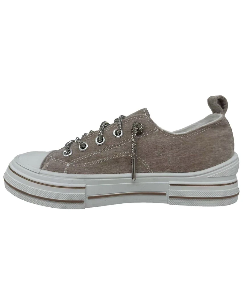 Very G Women's Aman Velvet Casual Sneakers