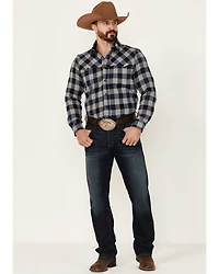 Pendleton Men's Check Plaid Button-Down Long Sleeve Western Flannel Shirt