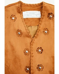 Fornia Toddler Girls' Studded Floral Vest