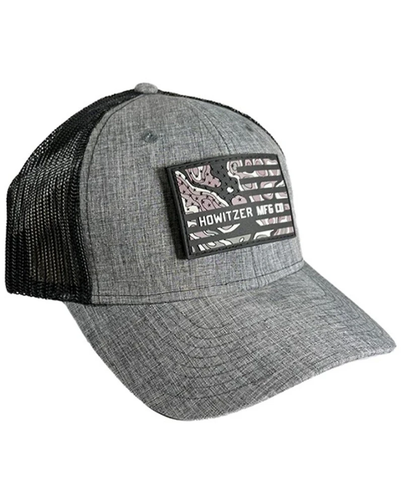 Howitzer Men's Camo Flag Patch Ball Cap