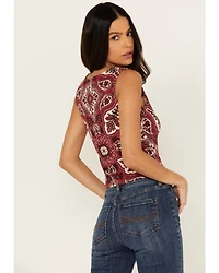 Idyllwind Women's Linmar Printed Button-Down Tank
