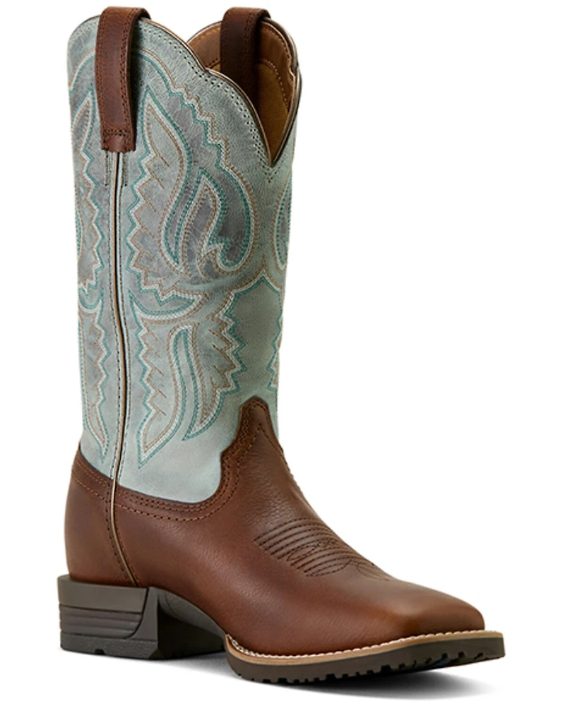 Ariat Women's Hybrid Ranchwork Performance Western Boots - Broad Square Toe