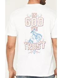 Cowboy Hardware Men's God We Trust Short Sleeve Graphic T-Shirt