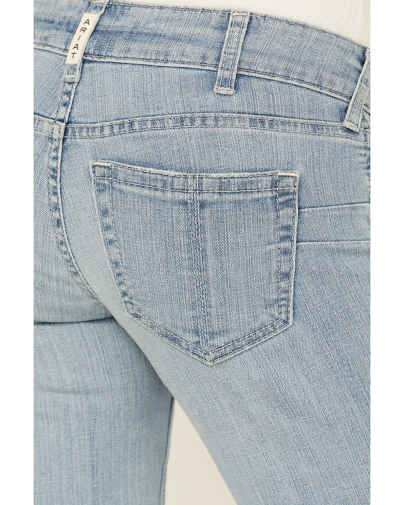 Ariat Women's Light Wash Low Rise Lucy Straight Jeans