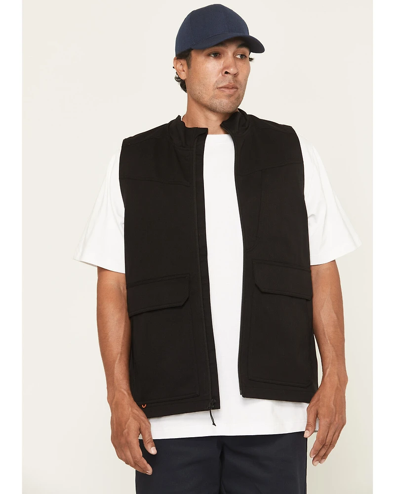 Hawx Men's Burr Solid Zip-Up Stretch Vest