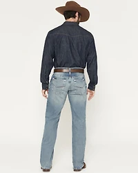 Ariat Men's M4 Shasta Light Wash Relaxed Bootcut Stretch Denim Jeans