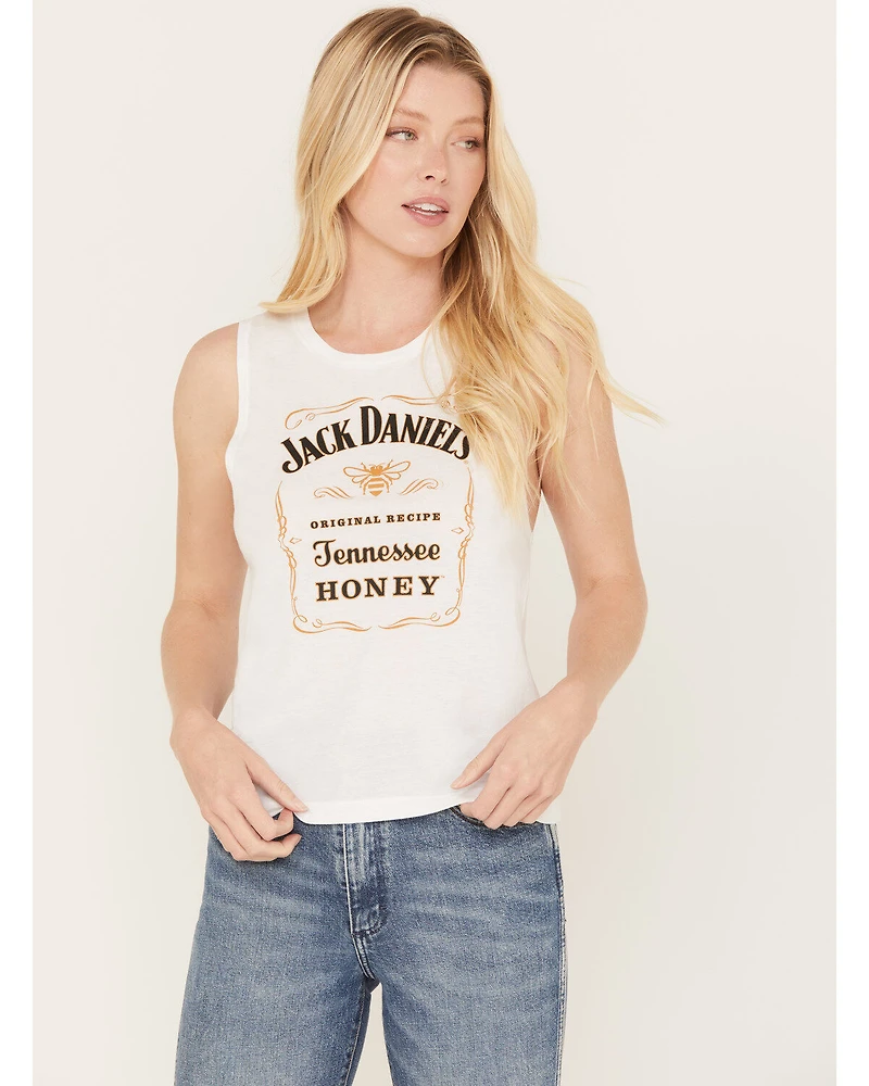 Jack Daniels Women's Honey Logo Muscle Tank