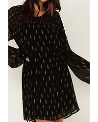 Idyllwind Women's Jolly Metallic Clip Dot Mini Dress