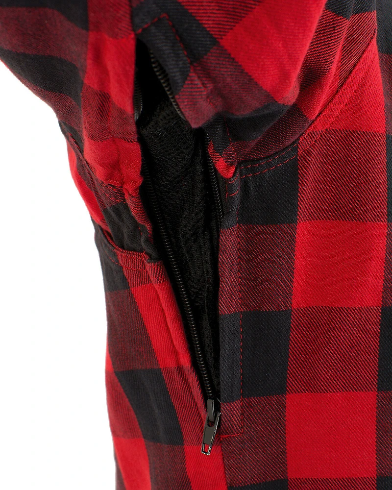 Milwaukee Performance Men's Aramid Checkered Flannel Biker Shirt - Big & Tall